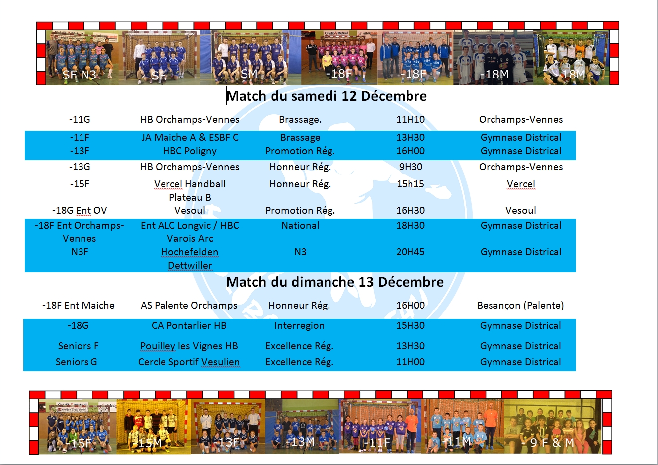 12 13 dec 2015 matchs