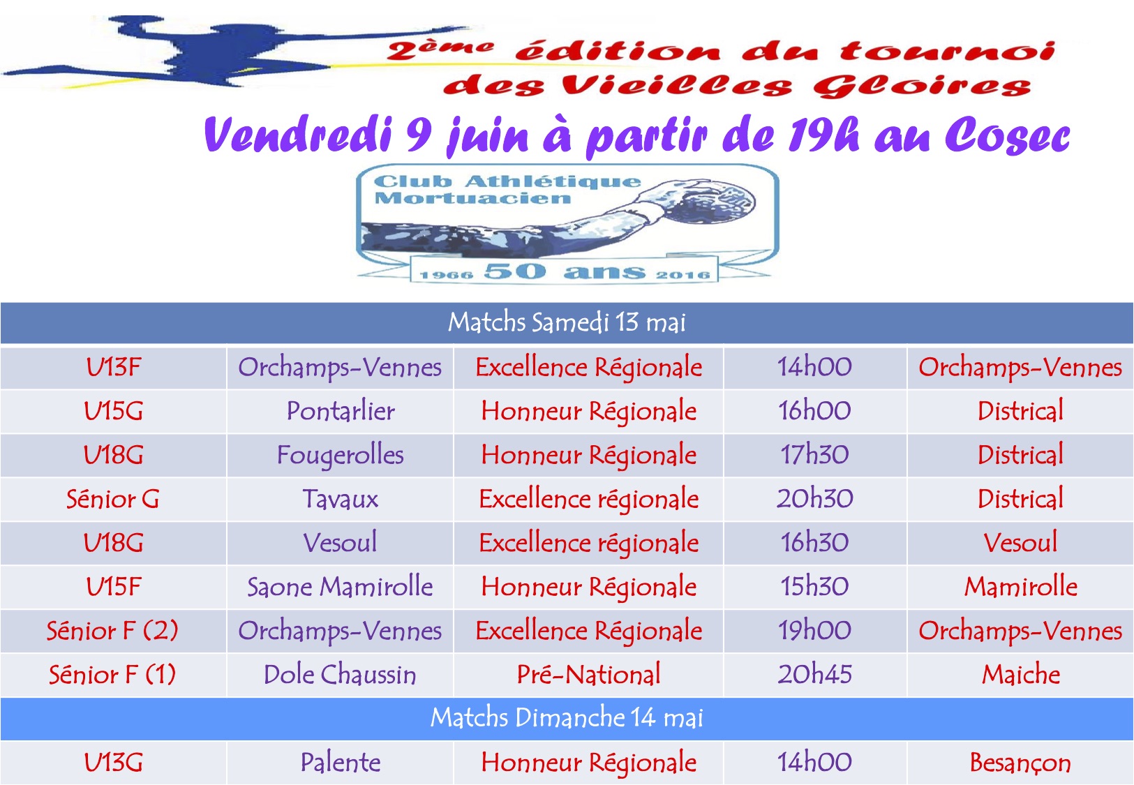 Compe titions de la semaine 13 14 mai