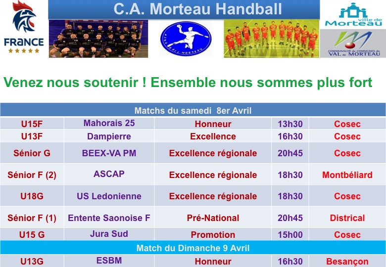 Compe titions de la semaine 8 9 avril