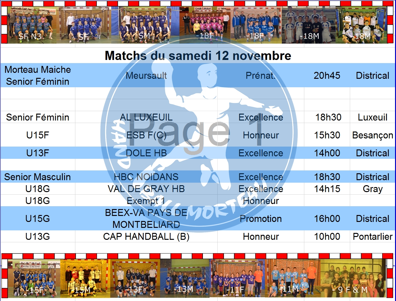 Matchs 121116