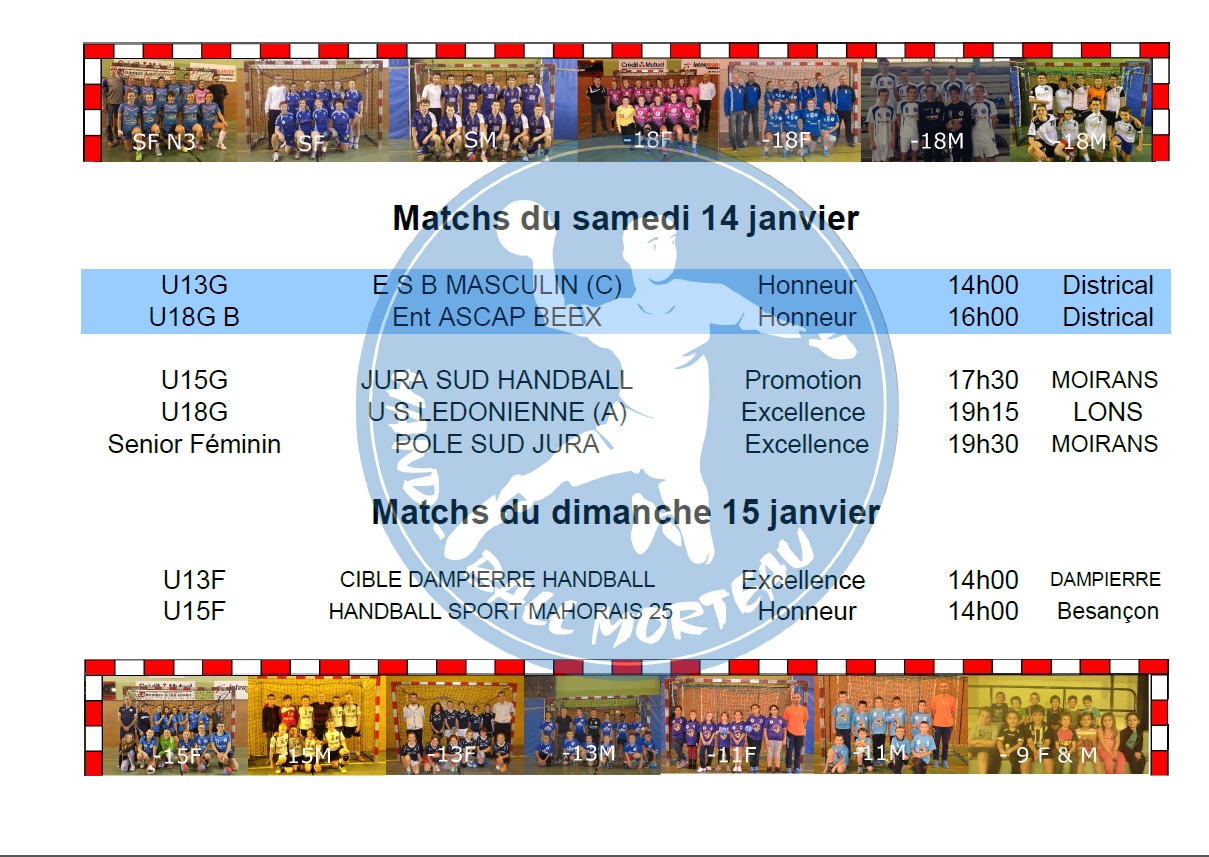 Matchs 140117