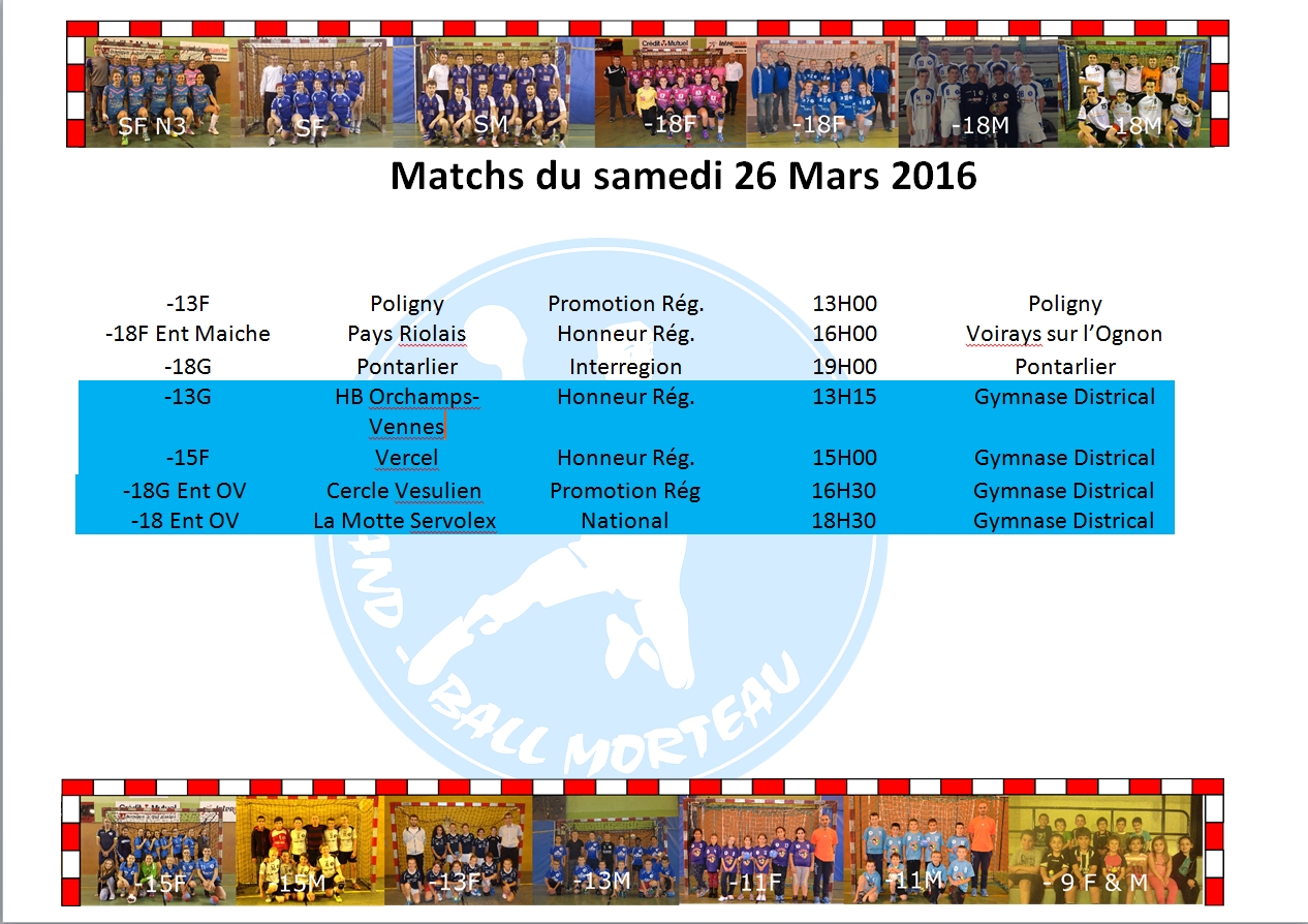 Matchs 260316