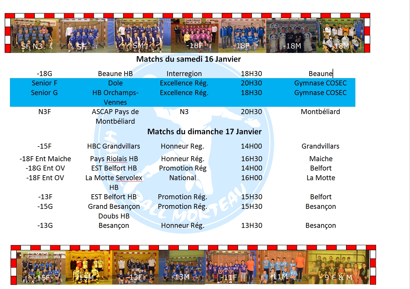 Matchs we 16 17 01 16