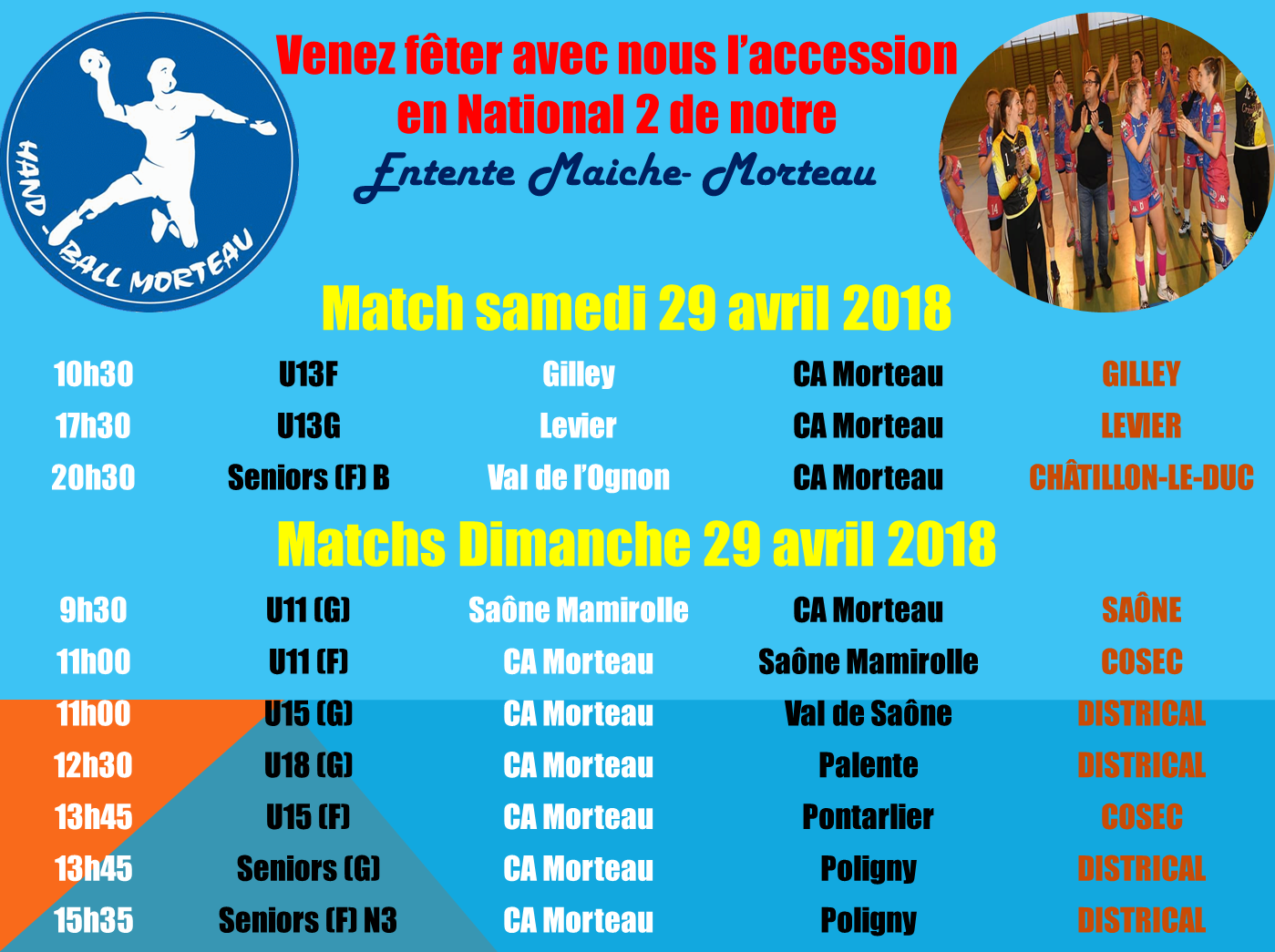 Programme 28 29 avril 2018