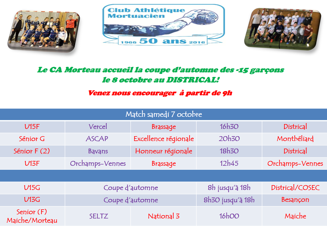 Programme du weekend 7 8 octobre 1