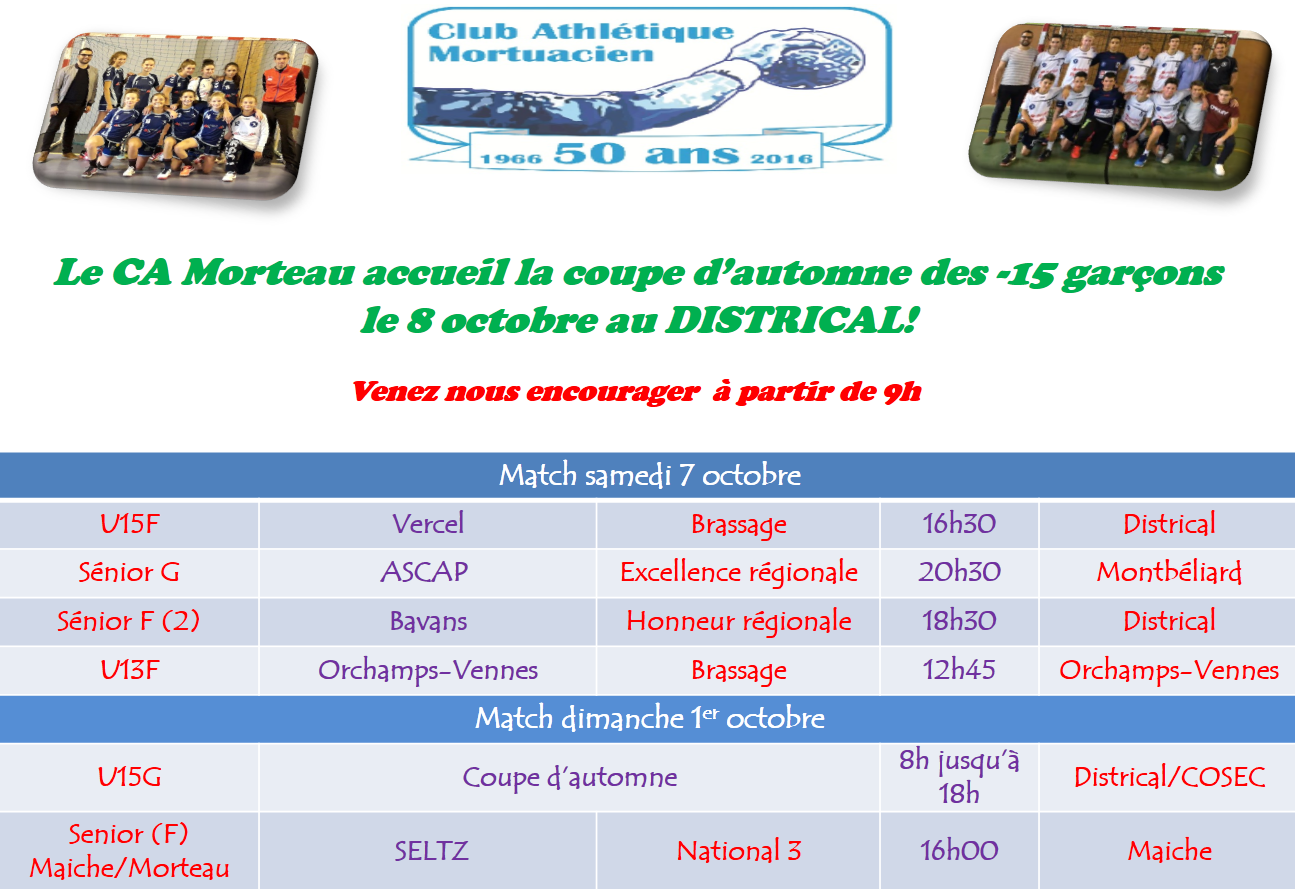 Programme du weekend 7 8 octobre