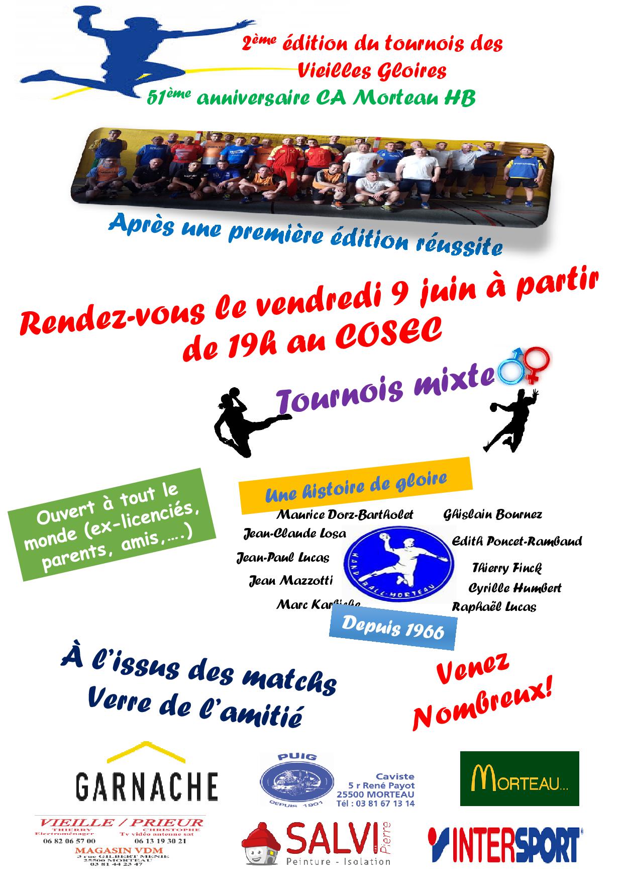 Tournoi Vieilles Gloires 2017